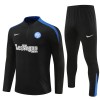 Inter Milan Sweat d'Entraînement Quarter-Zip 2024-25 Noire Inter Milan Sweat d'Entraînement Quarter-Zip 2024-25 Noire
